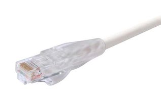 L-COM TRD815WHT-30 Ethernet Cable, Cat5e, RJ45 Plug to RJ45 Plug, UTP (Unshielded Twisted Pair), White, 9.1 m, 30 ft