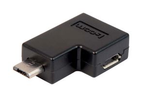 L-COM UAD2.0MICB-2 USB Adapter, Micro USB Type B Plug, Micro USB Type B Receptacle