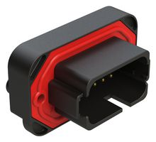 AMPHENOL SINE/TUCHEL AT15-18PB-BM03BK Automotive Connector, AT Series, Panel Mount Receptacle, 18 Contacts, PCB Pin, Thermoplastic Body