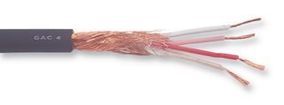 DELTRON COMPONENTS 441-0100-10-01 Multicore Cable, GAC-4/1 Star Quad, Screened, 4 Core, 0.19 mm², 32 ft, 10 m