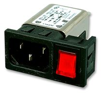 BULGIN LIMITED BZM27/A0620/55B Filtered IEC Power Entry Module, IEC C14, General Purpose, 6 A, 250 VAC, 1-Pole Switch