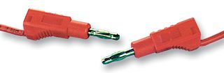 MULTICOMP PRO 76-008 Test Lead, 4mm Banana Plug to 4mm Banana Plug, Red, 1.2 kV, 12 A, 1.016 m