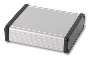 HAMMOND 1455L1202 Metal Enclosure, 1455 Series, Extruded With Plastic End Panels, Small, Extruded Aluminium, 30.5 mm