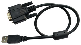 USB 2.0 - DB9P 스마트 케이블 어셈블리. 칩 온보드 RS232 지원.