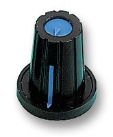 MULTICOMP CP-WB-3-180D(6.4) KNOB, 17MM, BLACK, INSERT 6.4 DIA