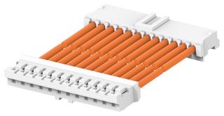 TE CONNECTIVITY 2405418-6 Cable Assembly, CN1 Connector to CN2 Connector, 12 Ways, 2 mm, 1 Row, 300 mm, 11.8 "