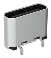 AMPHENOL COMMUNICATIONS SOLUTIONS GSB1CA11101DSHR USB Connector, 2Row, USB Type C, USB 2.0, Receptacle, 16 Ways, Surface Mount, Vertical