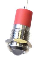 CML INNOVATIVE TECHNOLOGIES PL12SL162 LED Panel Mount Indicator, Stainless Steel, White, 12 V, 12 mm, 20 mA, 2500 mcd, IP67