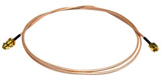MUELLER ELECTRIC BU-4150031024 RF / Coaxial Cable Assembly, 24 ", 609.6 mm, RG316, SMA Bulkhead Jack, SMA Plug, 50 ohm