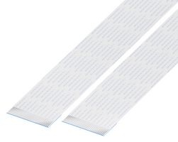 GCT 10-30-A-0152-C-4-08-4-T FFC / FPC Cable, 30 Core, 1 mm, Same Sided Contacts, 6 ", 152 mm, White