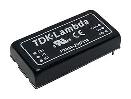 TDK-LAMBDA PXD60-24WS24 Isolated Through Hole DC/DC Converter, ITE & Industrial, DIP, 4:1, 60 W, 1 Output, 24 V