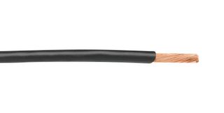 ALPHA WIRE 788133 BK Wire, PVC, Black, 8 AWG, 133 x 29AWG, 305 m