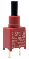 E-SWITCH 800AWSP9M2QE Pushbutton Switch, 800A Series, SPST-NO-DM, Off-(On), Round Plunger