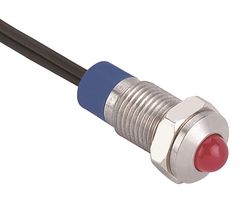 MULTICOMP PRO MPAB-AV-0801 LED Panel Mount Indicator, 150mm Wire Lead Terminals, Red, 24 V, 8 mm, 5 mA, IP67