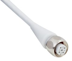 SICK DOL-1204-G10MRN Sensor Cable, Grey, M12 Receptacle, Free End, 4 Positions, 10 m, 32.8 ft
