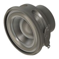 PUI AUDIO AS04008MS-3 Speaker, 150 Hz to 20 kHz, 8 ohm, 6W, 80dB, Round with Square Frame, Panel Mount