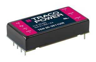 TRACO POWER TEN 30-7212UIR Isolated Through Hole DC/DC Converter, ITE, Industrial & Railway, DIP, 12:1, 30 W, 1 Output