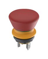 RAFI 1.15.213.012/0000 Emergency Stop Switch, 16.2mm, Non Illuminated, DPST-NC, Latching, Quick Connect, 100 mA, 30 V