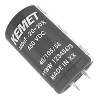 KEMET ALO8AA441DC450 Electrolytic Capacitor, 440 µF, 450 V, ± 20%, Snap-In, 3000 hours @ 105°C