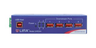ADVANTECH BB-UHR304 Industrial USB Hub, 4 Port, Mains Powered, 12 Mbps, High Speed