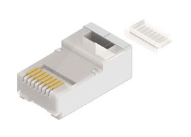AMPHENOL CONEC 391J00039X Modular Connector, 26-24AWG, RJ45 Plug, 1 x 1 (Port), 8P8C, Cat5e, IP20, Cable Mount