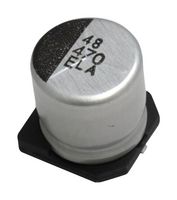 CHEMI-CON EMLA350ARA100ME61G SMD Aluminium Electrolytic Capacitor, Radial Can - SMD, 10 µF, 35 V, 3000 hours @ 105°C, Polar