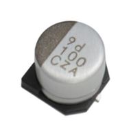 CHEMI-CON EMZA350ARA100ME61G SMD Aluminium Electrolytic Capacitor, Radial Can - SMD, 10 µF, 35 V, 2000 hours @ 105°C, Polar