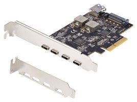 STARTECH PS4C3IA3-USB-C-CARD USB PCIe Expansion Card, 5-Port, 10Gbps, 0°C to 50°C