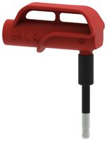 MULTICOMP PRO MP-RA4MAG-R Test Accessory, Red, 1kV, 4A, 4mm Socket to Magnetic Adapter, RCD, RCCB, GFCI and Circuit-Breakers
