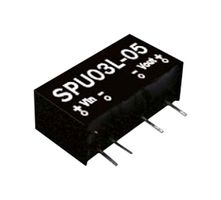 MEAN WELL SPU03L-05 Isolated Through Hole DC/DC Converter, Industrial, SIP, 3 W, 1 Output, 5 V