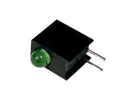 MULTICOMP PRO BL-33G-1 Circuit Board Indicator, Green, 1 LEDs, Through Hole, T-1 (3mm), 20 mA, 80 mcd