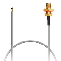 GCT CABLE 162 RF-150-A-1 RF / Coaxial Cable Assembly, IP67, IP68, 5.9 ", 150 mm, RG178, IPEX MHF Right Angled Plug