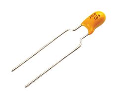 MULTICOMP PRO MPTAR16V106MBAB Tantalum Capacitor, 10 µF, 16 V, ± 20%, Radial Leaded, 2.5 mm