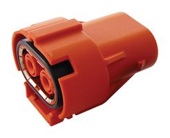 AMPHENOL INDUSTRIAL ELP2A02 Automotive Connector, ePower-Lite Series, Straight Plug, 2 Contacts, Crimp Pin, Plastic Body