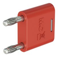 STAUBLI 64.4010-22 Banana Test Connector, 32A, 60VDC, Red, 32 A, 1 kV