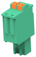 TE CONNECTIVITY - BUCHANAN 2842528-2 Pluggable Terminal Block, Green, 2.5 mm, 2 Ways, 28 AWG, 20 AWG, 0.52 mm², Push In