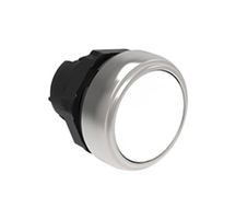 LOVATO LPCB108 Switch Actuator, Spring Return, Flush, White, Lovato PLatinum Series 22mm Pushbutton Switches