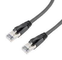 L-COM TRD626ASZ-BLK-3F Ethernet Cable, 10 Gigabit, 26AWG, Cat6a, RJ45 Plug to RJ45 Plug
