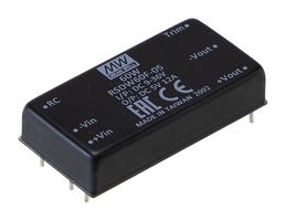 MEAN WELL RSDW60F-24 Isolated Through Hole DC/DC Converter, Railway, Bus, Industrial, Telecom, DIP, 4:1, 60 W