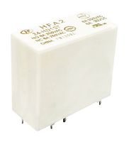 HONGFA HFA2/24-2ZSTG Safety Relay, w/Gold Plated Contacts, 24 VDC, DPDT, HFA2 Series, Through Hole, 6 A, PC Pin