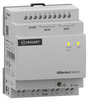 CROUZET MXB12SD1ET PLC, 8 Input Analogue, 8 Input/4 Output Digital, IP20, IP40, 24 VAC, Millenium Series