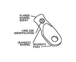 MOLEX 19221-0247 Lug Terminal, 19221 Series, Crimp, 000 AWG, Compression Lug, M9