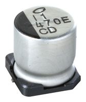 NICHICON UCD1V221MNL1GS SMD Aluminium Electrolytic Capacitor, Radial Can - SMD, 220 µF, 35 V, 2000 hours @ 85°C, Polar