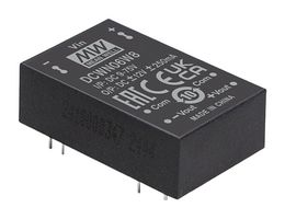 MEAN WELL DCWN06W8-05 Isolated Through Hole DC/DC Converter, ITE & Industrial, DIP, 8:1, 6 W, 2 Output, 5 V