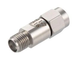 FAIRVIEW MICROWAVE FMAT7611-7 RF Fixed Attenuator, SMA Plug to SMA Jack, 7 dB, DC to 18GHz, 2 W, 50 ohm, Stainless Steel