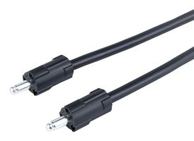 MOLEX 228974-3111 Cable Assembly, HyperQube Plug to HyperQube Plug, 1 Ways, 1 Row, 1 m, 3.3 ft