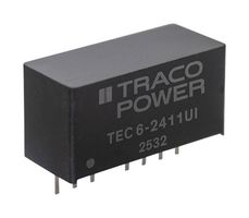 TRACO POWER TEC 6-2419UI Isolated Through Hole DC/DC Converter, ITE & Industrial, SIP, 6 W, 1 Output, 9 V