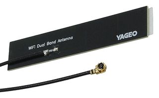 PULSE ELECTRONICS ANTX100P001B24553 Internal Antenna, PCB, Dual Band, 5.15-5.875GHz, Linear, 4.6dBi/3.9dBi, 2.5:1VSWR