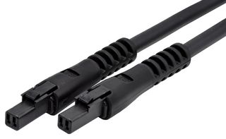 JST / JAPAN SOLDERLESS TERMINALS A02RJWPF02RJWPF22KJ457OM Cable Assembly, Wire to Board Receptacle to Wire to Board Receptacle, 2 Ways, 2 mm, 1 Row
