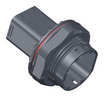 AMPHENOL INDUSTRIAL USCM010-104 Automotive Connector Housing, Cable-Cable, X-Key, Black, USCM Series, Receptacle, 10 Ways